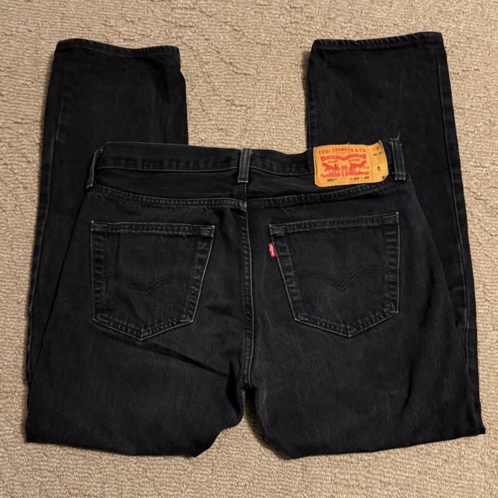 Levi's 501 Men's Black Denim Jeans